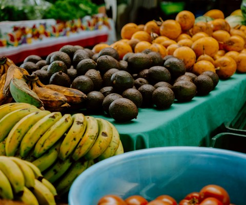 Fresh tropical fruits