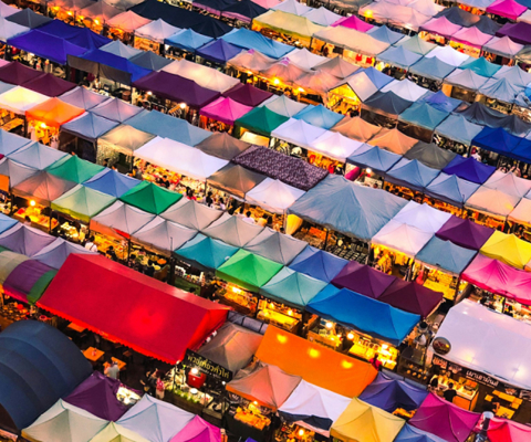 Meander the markets