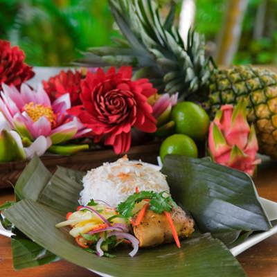 Traditional Polynesian earth-oven feasts