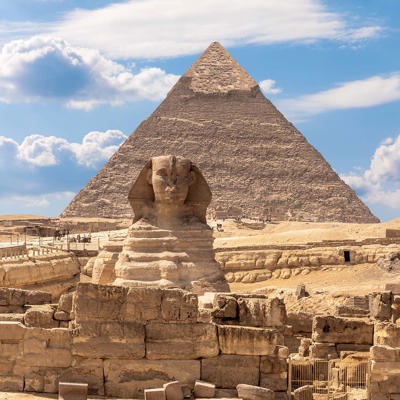 Stand Before the Pyramids of Giza